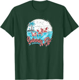 Bahamas Beach Fan Swimming Pigs Bahamas - Fun T-Shirt - Dark Green