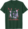 Dark Aesthetic Rabbit T-Shirt in Dark Green