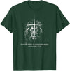 Retro Faith Based Lion Cross Father Day tee Fatherhood is Kingdom Work Retro Faith Based Lion Cross T-Shirt - Dark Green