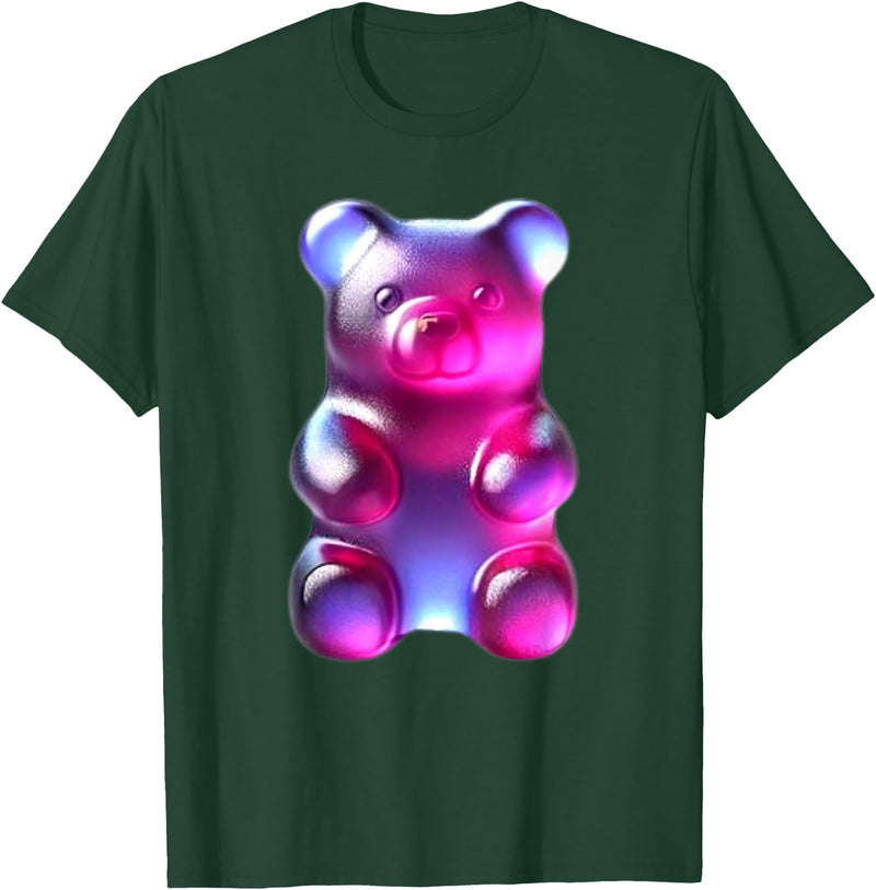Urban Empyre Indigo Purple Gummy Bear T-Shirt - Dark Green