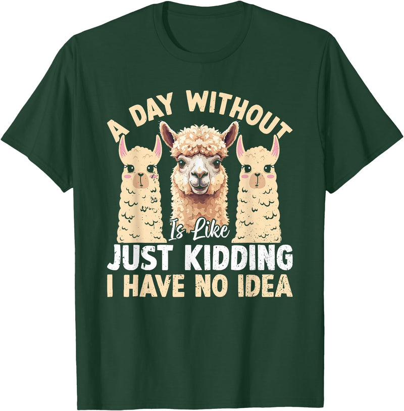 Funny Alpaca Quotes Alpaca Farmer Funny Llama Quotes Funny Alpaca Alpaca Farmer T-Shirt - Dark Green
