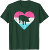 Retro Vintage Animal and Pet Gifts Retro Vintage Pig Gift for Women or Girls T-Shirt - Dark Green