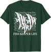 Pinoy Angelfish, Fish Keeping Hobby Aquarist Gifts Water Change Repeat Fish Keeper Life, Tropical Angelfish T-Shirt - Dark Green