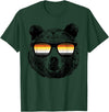 Equal Rights Gay Bear Sânpebe Designs Gay Bear with Sunglasses T-Shirt - Dark Green