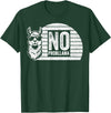Teetro No Probllama Cool Llama Sunglasses Humor Animal T-Shirt - Dark Green