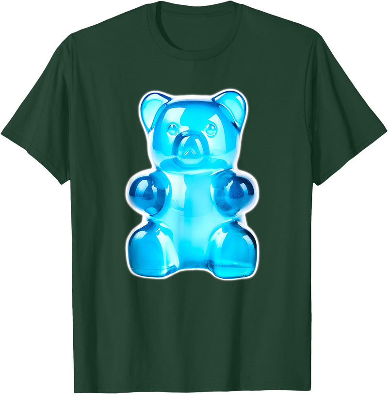 Urban Empyre Blue Gummy Bear Candy T-Shirt - Dark Green