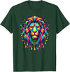 Lions Lion Lover Gifts Colorful Pop Art Lion Lions T-Shirt - Dark Green