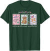 Pediatrics s Day PEDS Nurse Stamp Bear V-day Work Pediatrics Valentines Day PEDS Nurse Stamp Bear V-Day Work P T-Shirt - Dark Green