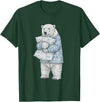 Sleeping & Napping Funny Designs For Nap Lovers Funny Sleepy Polar Bear Pajama Women Men Kids Boys And Girls T-Shirt - Dark Green