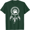 Indigenous Native American For Men Traditional Dreamcatcher Women Bear Native American T-Shirt - Dark Green