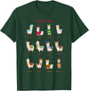 Funny Llamas A Year Of Llamas Funny Llama Alpaca T-Shirt - Dark Green