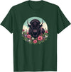 Wild Plains Buffalo Bison Gifts T Shirts & Hoodies Womens Girls Old West Retro Vintage Floral Buffalo Lover T-Shirt - Dark