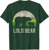 Lolo Bear Gifts & Shirts From Grandchildren Funny Filipino Grandpa Shirts From Grandkids, Cub Lolo Bear T-Shirt - Dark Green