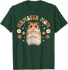 Hamster Mom Groovy Hamster Mama Hamster Owner Hamster Lover T-Shirt - Dark Green
