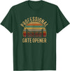 cow apparel professional gate opener, cow Gate opener T-Shirt - Dark Green