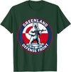 Greenland Lover Stuff Greenland Defense Front Polar Bear Greenland is not for Sale T-Shirt - Dark Green