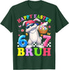 Six Seven Happy Easter 67 Dabbing Rabbit Meme Bunny Kids Boy T-Shirt in Dark Green