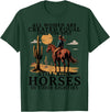Horse Lovers Apparel for Old Women in Their 80's Best Women Still Ride Horses Eighties Funny Horseback Riding T-Shirt - Dark Green