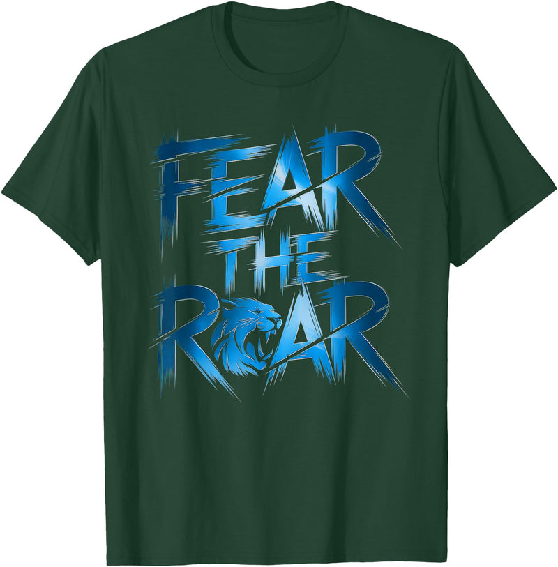 Lions Tshirt Men Women Blue Animal School Sport Fan Lion T-Shirt - Dark Green