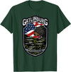 Great Smoky Mountains National Park Souvenirs Gatlinburg Tennessee Souvenirs Bears Gifts TN American Flag T-Shirt - Dark Green