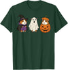 Funny Halloween Guinea Pig Costume Guinea Pig Halloween Ghost Pumpkin Funny Guinea Pig Women T-Shirt - Dark Green