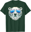 Sunglasses Zoo Mega Cool Polar Bear T-Shirt - Dark Green