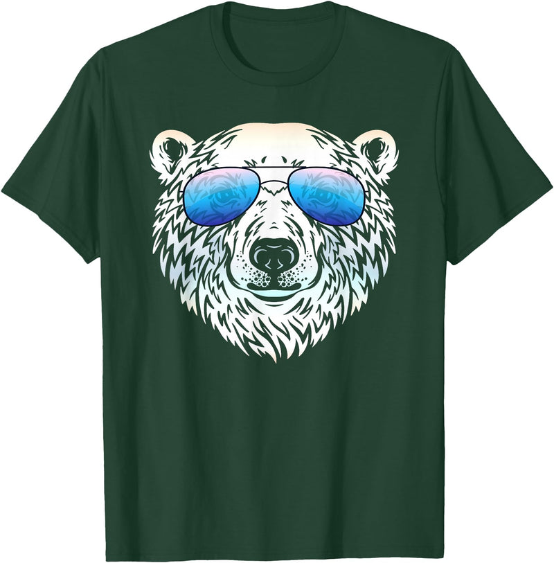Sunglasses Zoo Mega Cool Polar Bear T-Shirt - Dark Green