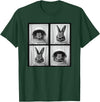 Vintage Rabbit Astronaut T-Shirt in Dark Green
