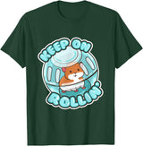 Keep On Rolling Cute Hamster Hammy Owner Pet Lover Gift T-Shirt - Dark Green