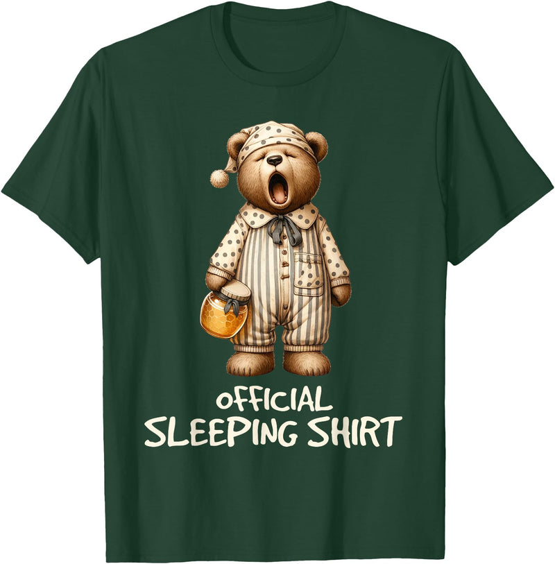 Schlafanzug Shirt Official Bear Sleep Shirt T-Shirt - Dark Green