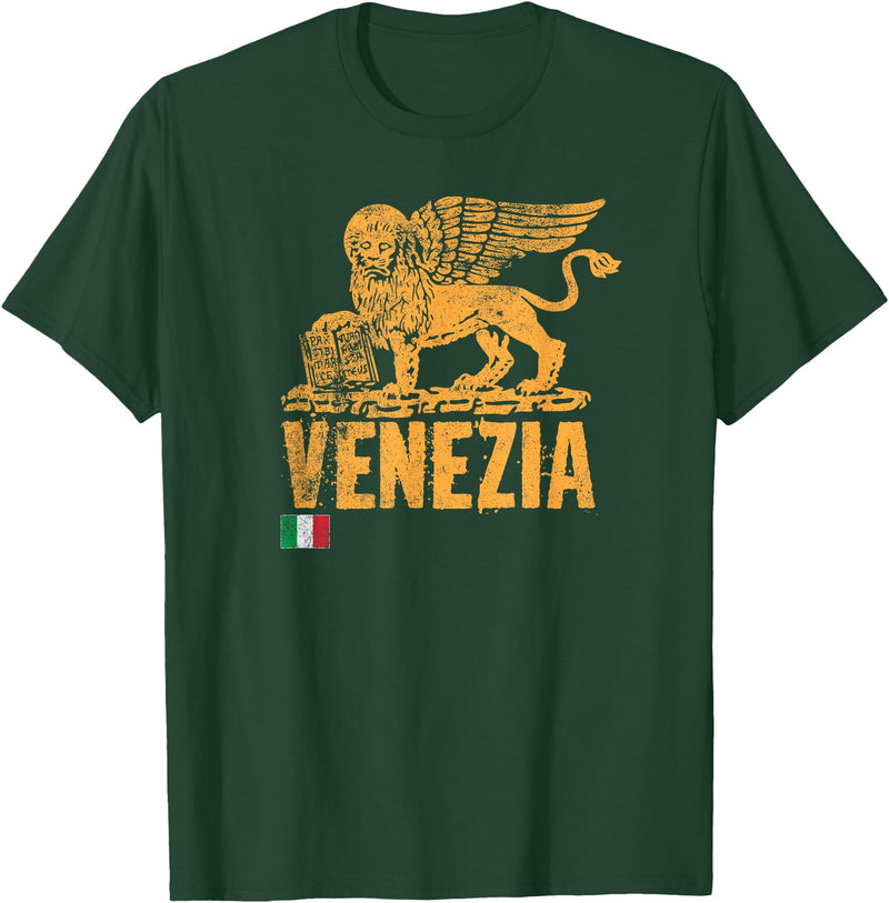 T-ShirtManiak Venezia Leone San Marco Italian lion Venice Italy Italy T-Shirt - Dark Green