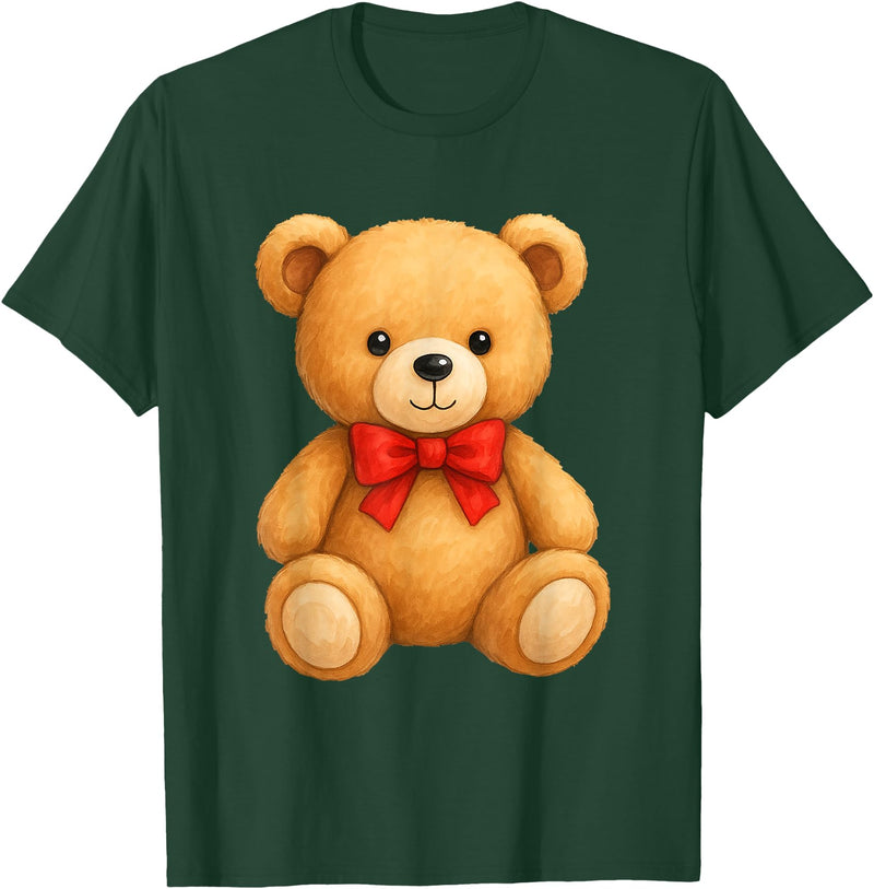 Teddy Bear Accessories Gifts Women Men Kids Teddy Bear Cute Teddy Bear Lover Illustration Graphic Design T-Shirt - Dark Green