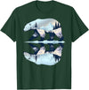 Polar Wildlife Wilderness Lover Polar Bear Arctic Wildlife Nature Animal T-Shirt - Dark Green