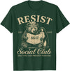 Bear Penguin Flippers Up Tees Bears Penguins Resist Social Club Only You Can Prevent T-Shirt - Dark Green