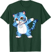 generic Funny Cartoon Korean Tiger for Youth Toddler Kids Boys Girls T-Shirt - Dark Green
