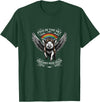 Schwein im Himmel – Träume steigen hoch Flying Pig with Wings in the Sky T-Shirt - Dark Green