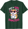 Girls Hamster T-Shirt - Dark Green