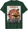 Funny Hamster T-Shirt Hamzilla- Cute Gift for Hamster Lovers T-Shirt - Dark Green