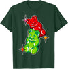 Urban Empyre Gummy Bear Candy Red Green T-Shirt - Dark Green