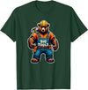 Jay Moe Design I Love Muscle Bear Funny Gay Big Tools LGBTQ Pride Vintage T-Shirt - Dark Green