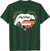 LGBT Lesbian Pride Shirts Mom Mama Bear for Moms LGBTQ Mama Bear Lesbian Pride Equal Rights Rainbow T-Shirt - Dark Green