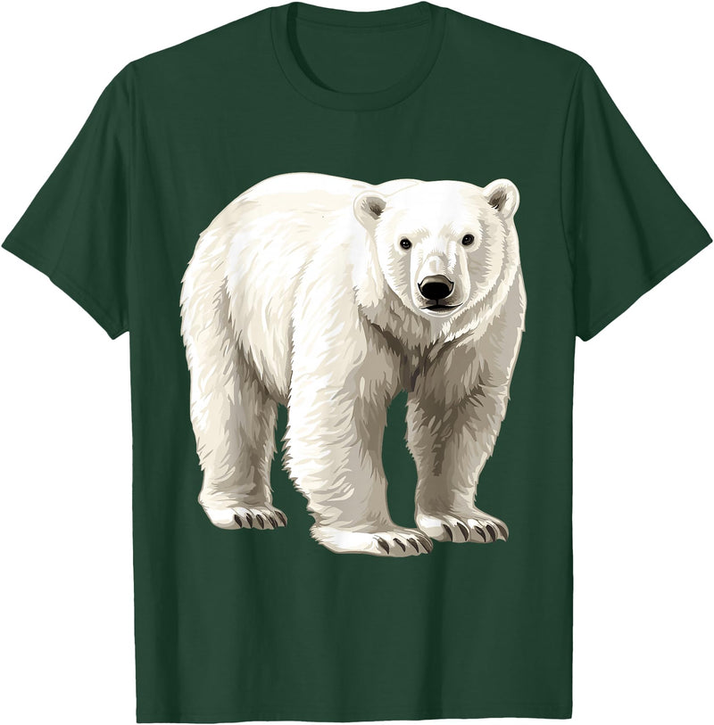 Polar bear for Men Women Design Polar Bear T-Shirt - Dark Green