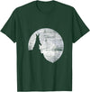Pet Owner Gift Bunny Moon Rabbit T-Shirt in Dark Green
