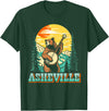 The Thrift Garage Asheville North Carolina Banjo Bear Vintage Nature T-Shirt - Dark Green