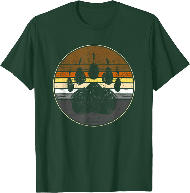 Bear Gay Pride by Content Design Studio Bear Paw Colours Community Flag Gay Bear T-Shirt - Dark Green