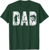 Fishing Gifts for Dad Birthday Fisherman Fishing Dad Classic Bold Font Father's Day Fish Daddy T-Shirt - Dark Green