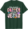 Silly Rabbit Easter Is for Jesus Religious Christian Easter T-Shirt in Dark Green