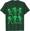 Dancing Skeletons by AlphaONE Dancing Skeletons Dance Challenge Girl Boys Kids Halloween T-Shirt - Dark Green