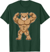 Snabdesign84 Bear Bodybuilder Bodybuilding Sports T-Shirt - Dark Green