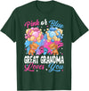 Bears Pink Or Blue Gender Reveal Bears Pink Or Blue Great Grandma Loves You Gender Reveal T-Shirt - Dark Green